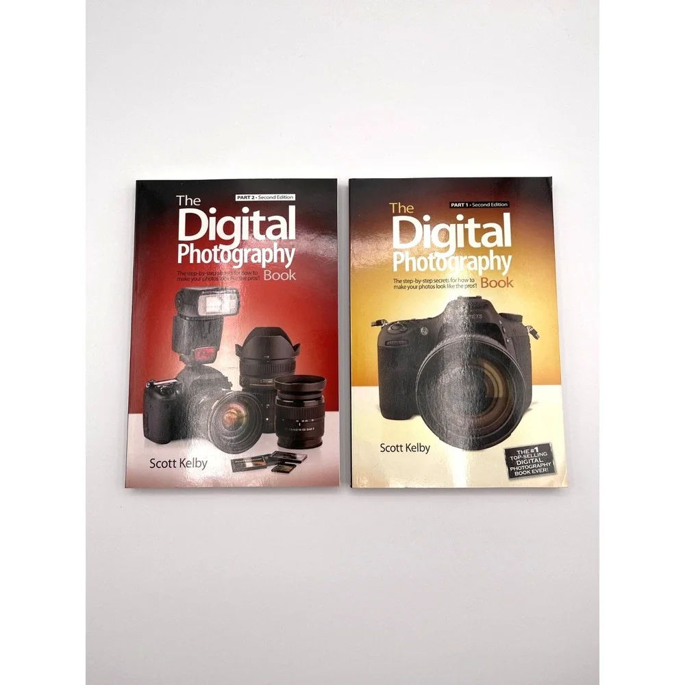 The Digital Photography Book Part 1 & 2 by Scott Kelby - Second Edition Set